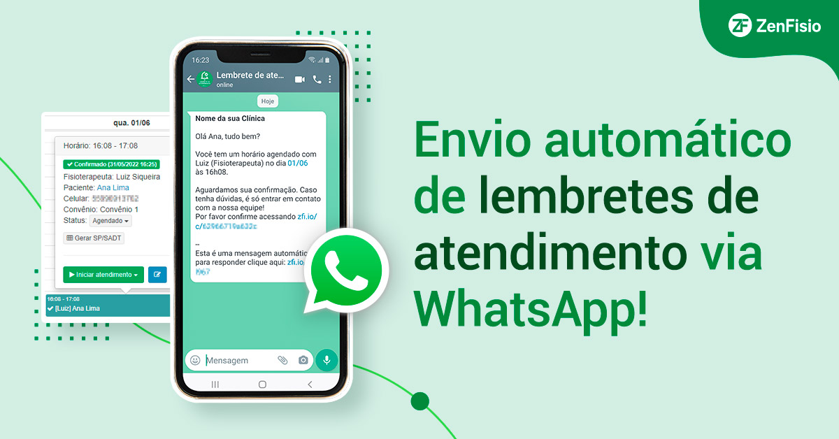 Enviamos lembretes automáticos via Whatsapp para confirmar consultas dos  pacientes. Sua rotina fica bem mais simples com a gente! Com a  integração, By App Health